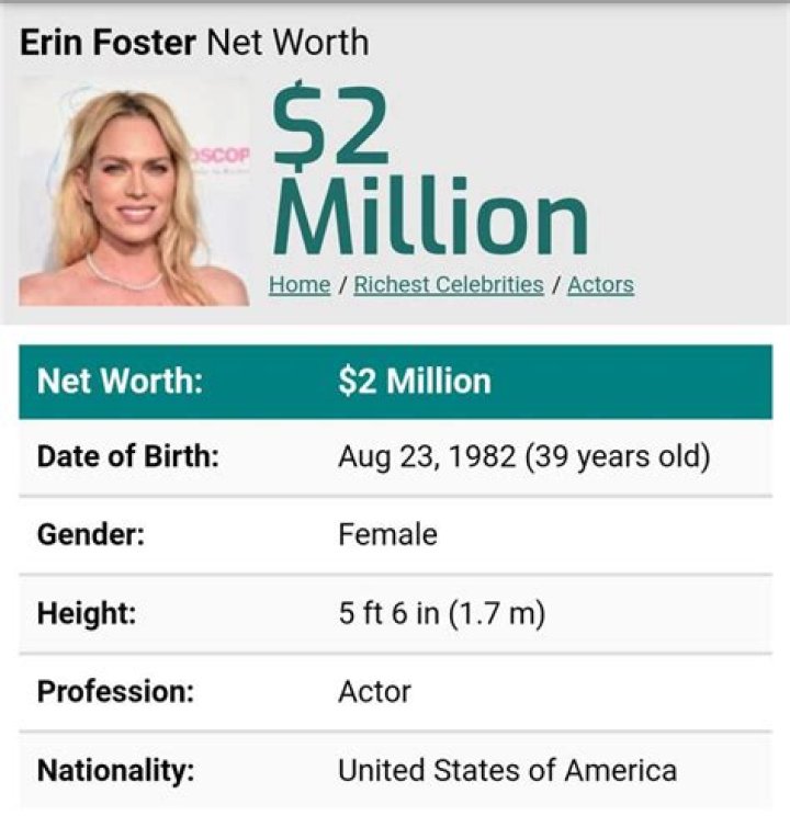 Erin Foster Net Worth | Celebrity Net Worth